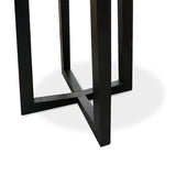 Zodiac 1.15m Round Marble Dining Table - Black Base Dining Table Swady-Core   