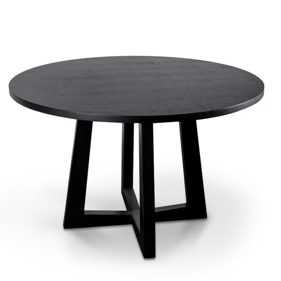 Zodiac 1.2m Round Wooden Dining Table - Black DT587-SD