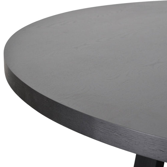 Zodiac 1.5m Round Wooden Dining Table - Black DT584-SD