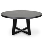 Zodiac 1.5m Round Wooden Dining Table - Black DT584-SD
